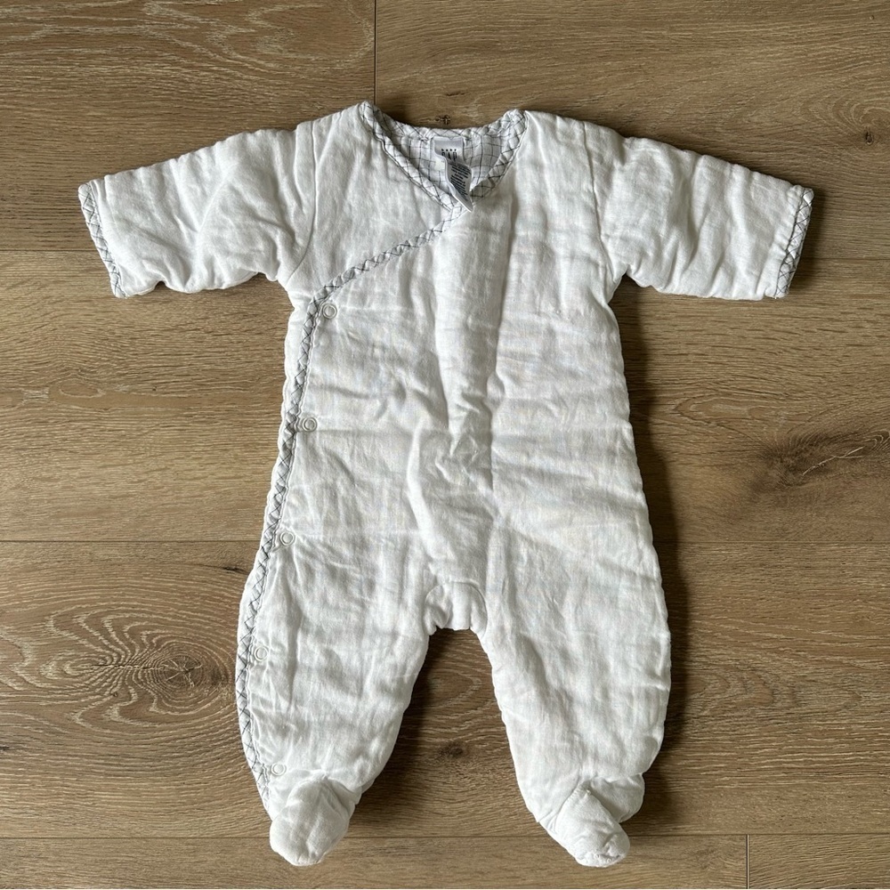 Baby GAP 100% Linen White One Piece up to 3 Months